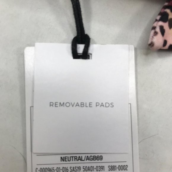 Shade And Shore Women's Sz. Small 4-6 Tall Triangle Bikini Swim Top Animal Print - Picture 5 of 14